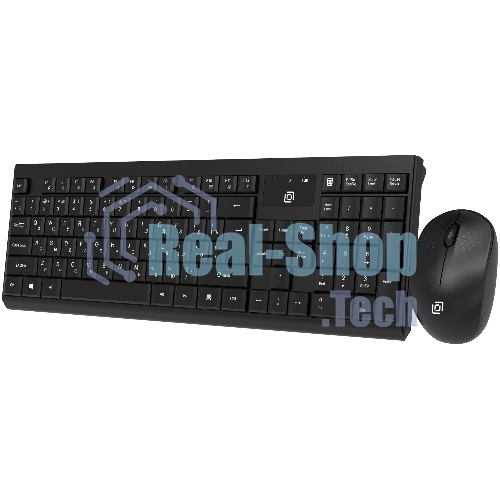 Комплект клавиатура+мышь Oklick S269W беспроводной, USB, 1600 DPI, чёрный