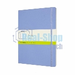 Блокнот Moleskine CLASSIC SOFT QP623B42 XLarge 190х250 мм, 192 страниц, нелинованный, мягкая обложка, голубая гортензия