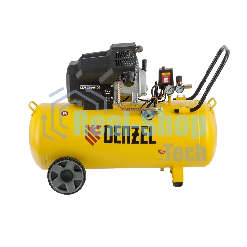 Компрессор воздушный Denzel DKV2200/100,Х-PRO (58079) 2.2 кВт, 400 л/мин, 100л