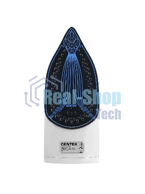 Утюг Centek CT-2350 синий, 2600 Вт, 45 г/мин, удар 145 г/мин, 350 мл