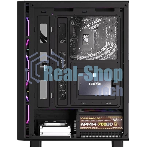 Компьютерный корпус Aerocool/Formula MANA DYNAMIC черный без БП ATX 6x120мм 2xUSB 3.0 1xUSB3.1 audio bott PSU