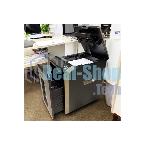 Шредер Office Kit SA200M 1,9х10 черный/серый с автоподачей (секр.P-5) фрагменты 220лист. 40лтр. скобы пл.карты