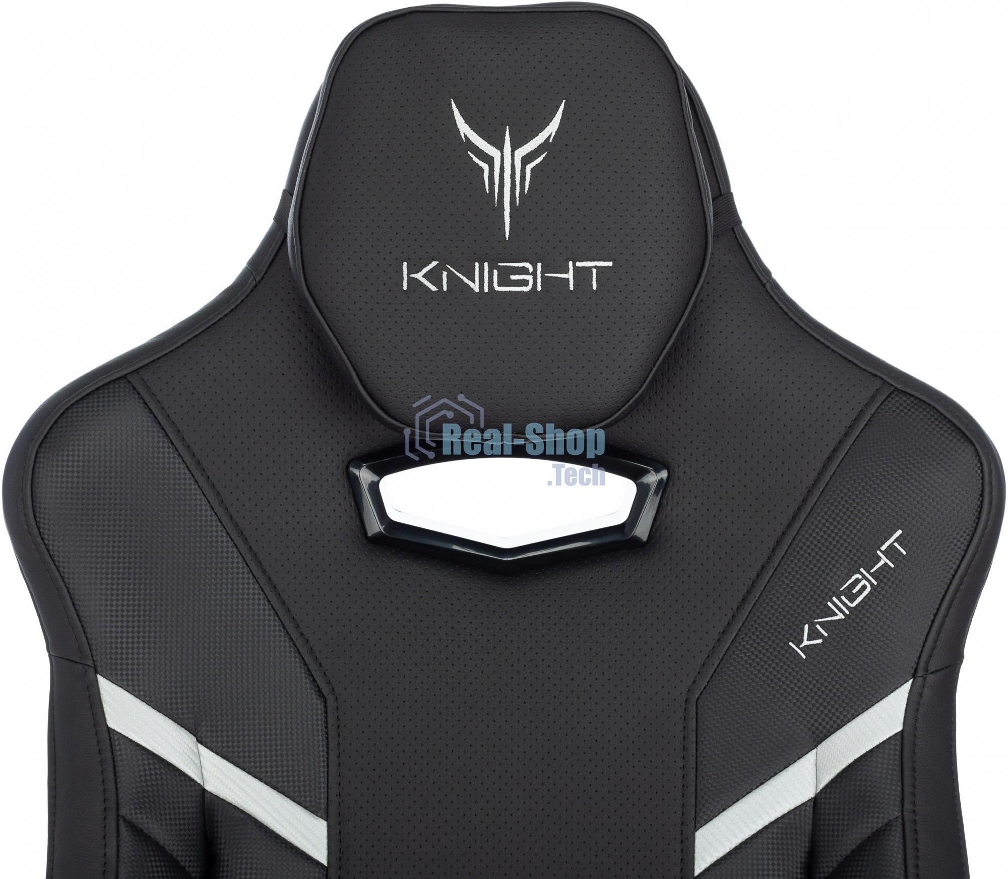 Кресло Knight Thunder 5X черный, экокожа, 120 кг, механизм качания