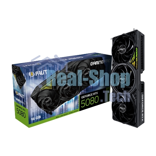 Видеокарта Palit PA-RTX5080 GAMINGPRO 16Gb V1 GDDR7 256bit 3xDP HDMI 3FAN RTL