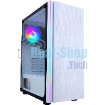 Компьютерный корпус AeroCool/Formula CL-3302W RGb белый без БП ATX 2xUSB 2.0 1xUSB 3.0 audio bott PSU