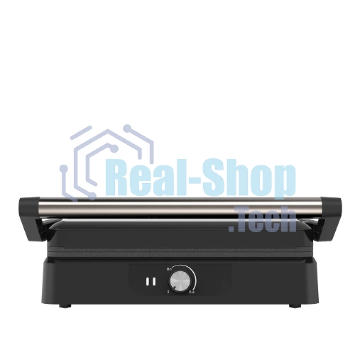 Гриль электрический Topdevice EG1/2200 Вт/0-240 °C/раскрытие на 180 °C/несъемные панели/черно-серебристый (TDSEG001_BK)