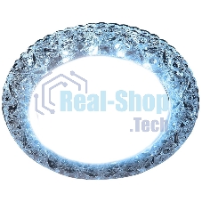 Точечный светодиодный светильник Ambrella Light хром/прозрачный GX53+3W/LED COLD G298 CL/CLD