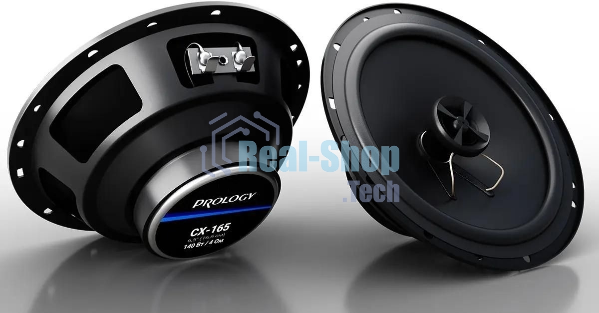 Колонки автомобильные Prology CX-165 140Вт 89дБ 4Ом 16см (6.5дюйм) (ком.:2кол.) коаксиальные двухполосные