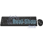 Комплект клавиатура+мышь Oklick S269W беспроводной, USB, 1600 DPI, чёрный