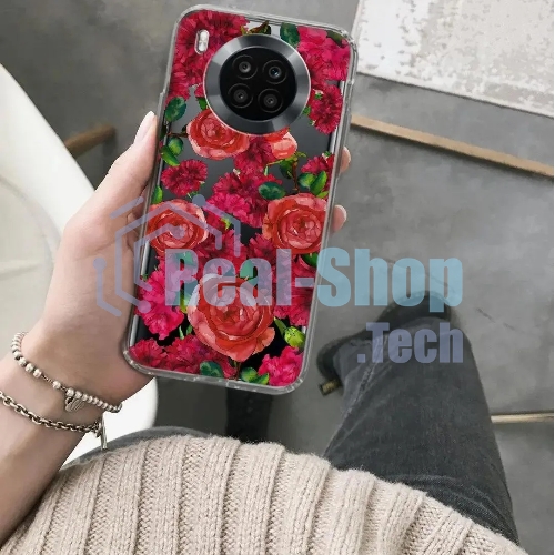 Чехол (клип-кейс) Gresso Air, для Honor 50 Lite, прозрачный/рисунок gr17aaae9346