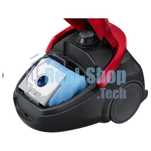 Пылесос Samsung VC20M253AWR красный, 460/2000 Вт, уборка сухая, пылесборник мешок, 2.5 л