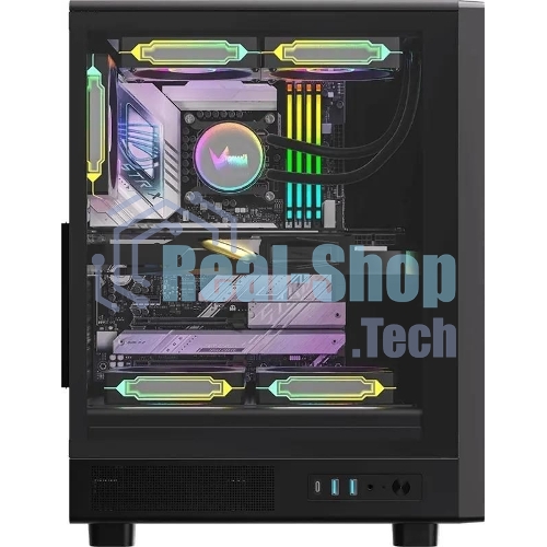 Компьютерный корпус Aerocool/Formula MANA DYNAMIC черный без БП ATX 6x120мм 2xUSB 3.0 1xUSB3.1 audio bott PSU