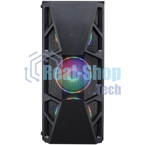 Компьютерный корпус Aerocool/Formula CL-3303B RGb черный без БП ATX 6x120мм 2xUSB 2.0 1xUSB 3.0 audio bott PSU