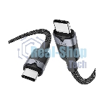 Кабель Vention USB 2.0 CM/CM - 1м. Черный 5А PD240W