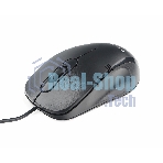 Мышь проводная Gembird MOP-100 черный, 1000 dpi, USB, кнопки - 3