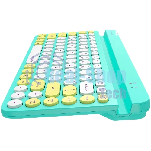 Клавиатура беспроводная A4Tech Fstyler FBK30, USB, Bluetooth/Радиоканал, зеленый