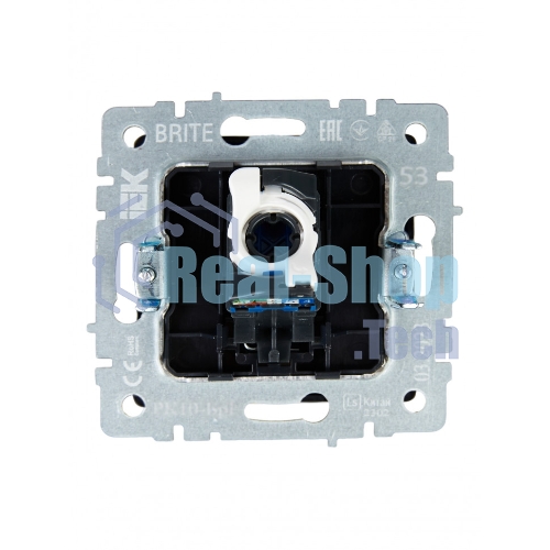 Розетка компьютерная IEK BRITE РК10-БрГ RJ45 кат.5E графит