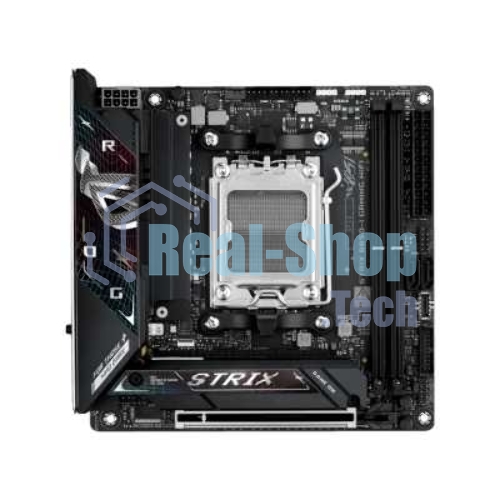 Материнская плата ASUS ROG STRIX B850-I GAMING WIFI, AM5, AMD B850, 2xDDR5, 2xM.2, 2xSATA, PCIe 4.0 x16, 1xHDMI, 1xUSB Type-C, 1x2.5Gb LAN, Wi-Fi 7, Bluetooth 5.4, 5xUSB-A 10Gbps, 1xUSB-C 20Gbps, 2xUSB-A 2.0, 3x3.5 мм, S/PDIF, 7.1, Mini-ITX