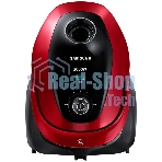 Пылесос Samsung VC20M253AWR красный, 460/2000 Вт, уборка сухая, пылесборник мешок, 2.5 л