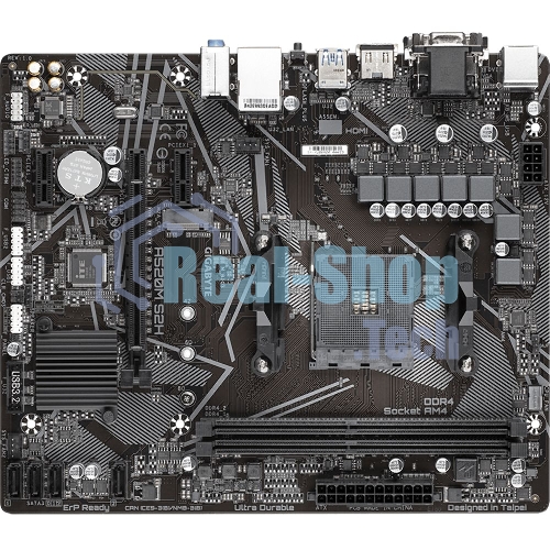 Материнская плата Gigabyte A520M S2H, AM4, AMD A520, 2xDDR4, 4xSATA, 1xM.2, 1xPCIe 3.0 x16, 2xPCIe x1, 1xHDMI, 1xDVI-D, 1xVGA, 1x 1Gb LAN, 4xUSB-A 3.2 Gen 1, 2xUSB-A 2.0, 3x3.5 мм, 7.1, mATX