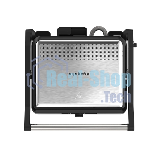 Гриль электрический Topdevice EG1/2200 Вт/0-240 °C/раскрытие на 180 °C/несъемные панели/черно-серебристый (TDSEG001_BK)