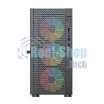 Компьютерный корпус ACD Citadel 104 ATX, черный, USB 3.0x1+USB 2.0x2+HD audio,3x12см F1 ARGb fans at front(Slave fans),1x12см F1 ARGb fan at rear (Master fan)
