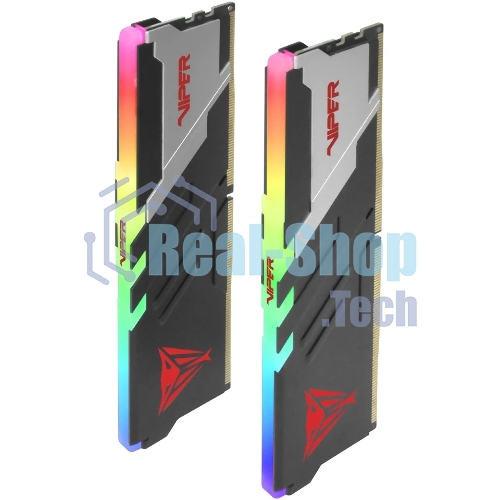 Оперативная память Patriot Viper Venom, DDR5, 48Gb (2x24 Gb), 6000 MHz, CL30, DIMM, радиатор, RGb, черный