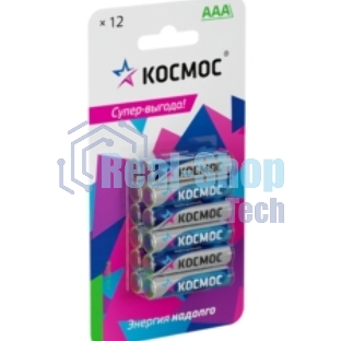 Элемент питания Космос алкалиновый AAA/LR03 BP-12 (блист.12шт)