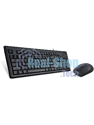 Комплект клавиатура+мышь A4Tech KRS-8372 проводной, USB, 1200 DPI, чёрный