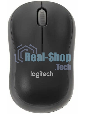Мышь беспроводная Logitech M186 черный/серый, 1000 dpi, радиоканал, USB, кнопки - 3