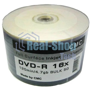 Диски CMC DVD-R 4,7 Gb 16x Bulk/50 Full Ink Print