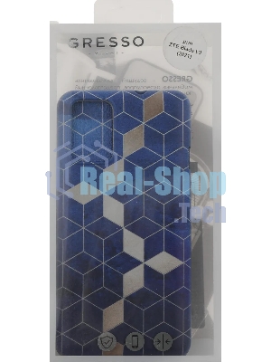 Чехол (клип-кейс) Gresso Meridian, для ZTE Blade L9, синий gr17aaae9050