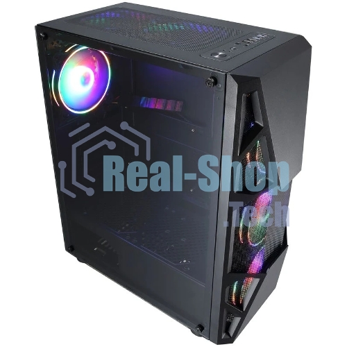 Компьютерный корпус Aerocool/Formula CL-3303B RGb черный без БП ATX 6x120мм 2xUSB 2.0 1xUSB 3.0 audio bott PSU