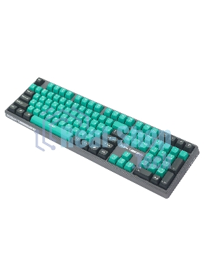Клавиатура Raskat KM004 проводная, USB Type-A, зелёный/серый