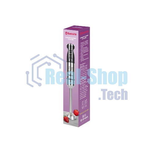 Блендер Sakura SA-6243BK-1000 погружн 1000 Вт стальн.корпус стальн.насадка