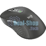 Мышь беспроводная Logitech M750 L Large графитовый, 4000 dpi, радиоканал, Bluetooth, USB, кнопки - 5