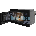 Встраиваемая микроволновая печь Domfy DM2540BW BG черный, 25 л, 900 Вт, переключатели - поворотный механизм/кнопки