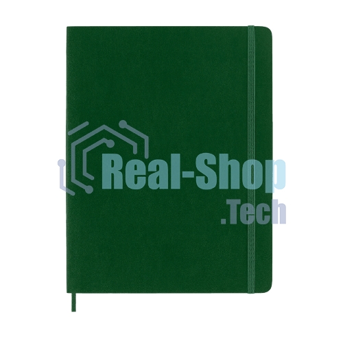 Блокнот Moleskine CLASSIC SOFT QP623K15 XLarge 190х250мм, 192 страниц, нелинованный, мягкая обложка, зеленый