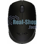 Мышь беспроводная Logitech B170 черный, 1000 dpi, радиоканал, USB, кнопки - 3