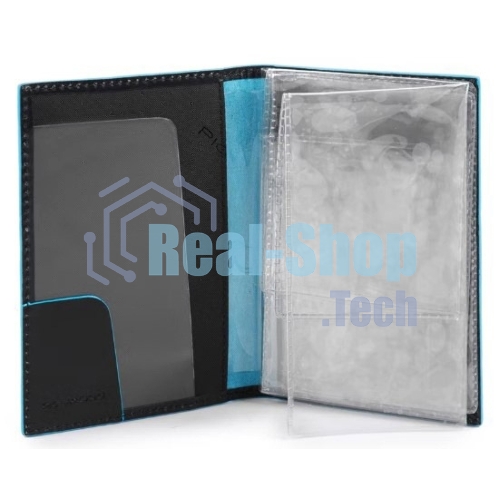Обложка для документов Piquadro Blue Square PP5256B2/N. черный, натур.кожа