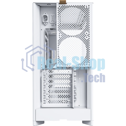 Компьютерный корпус Montech HS02 белый без БП ATX 4x140мм 2xUSB 3.0 audio bott PSU