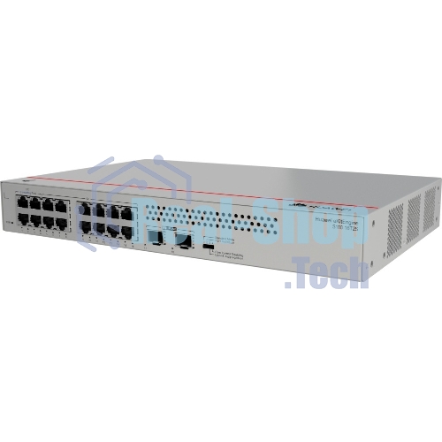 Коммутатор Huawei S110-16T2S (16*10/100/1000BASE-T ports, 2*GE SFP ports, built-in AC power, fanless)