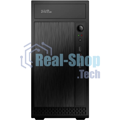 Компьютерный корпус KingPrice KPCC-MN211 черный без БП mATX 1x80мм 2x120мм 2xUSB 2.0 audio