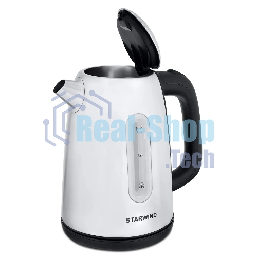 Чайник электрический Starwind SKS3210 1.7 л, 2200 Вт, серебристый (корпус: металл)