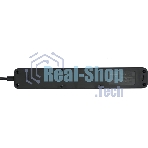 Сетевой фильтр Гарнизон 2.0 Мультипорт EPS-4-U3-B-2, 4 р, 10А, 3xUSB, 2 м, ур.защиты 2+, черный, пакет