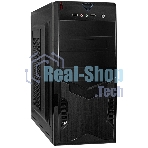 Компьютерный корпус Miditower ExeGate CP-604-UNS350 (ATX, БП UNS350 с вент. 12см, 2*USB, аудио, черный)