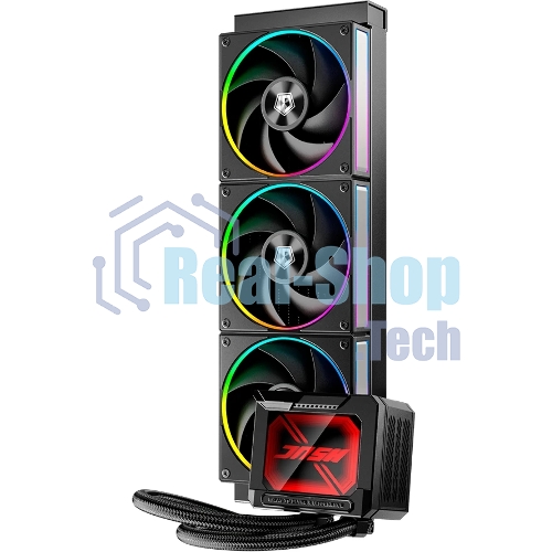 Система водяного охлаждения ID-Cooling DL360 Max ARGB Soc-AM5/AM4/1200/1700/1851 черный 4-pin 14-31.2dB Al LCD 350W Ret