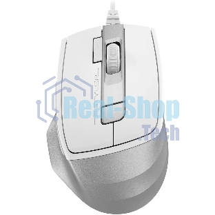 Мышь проводная A4Tech Fstyler FM45S Air белый/серебристый, 2400 dpi, USB, кнопки - 7