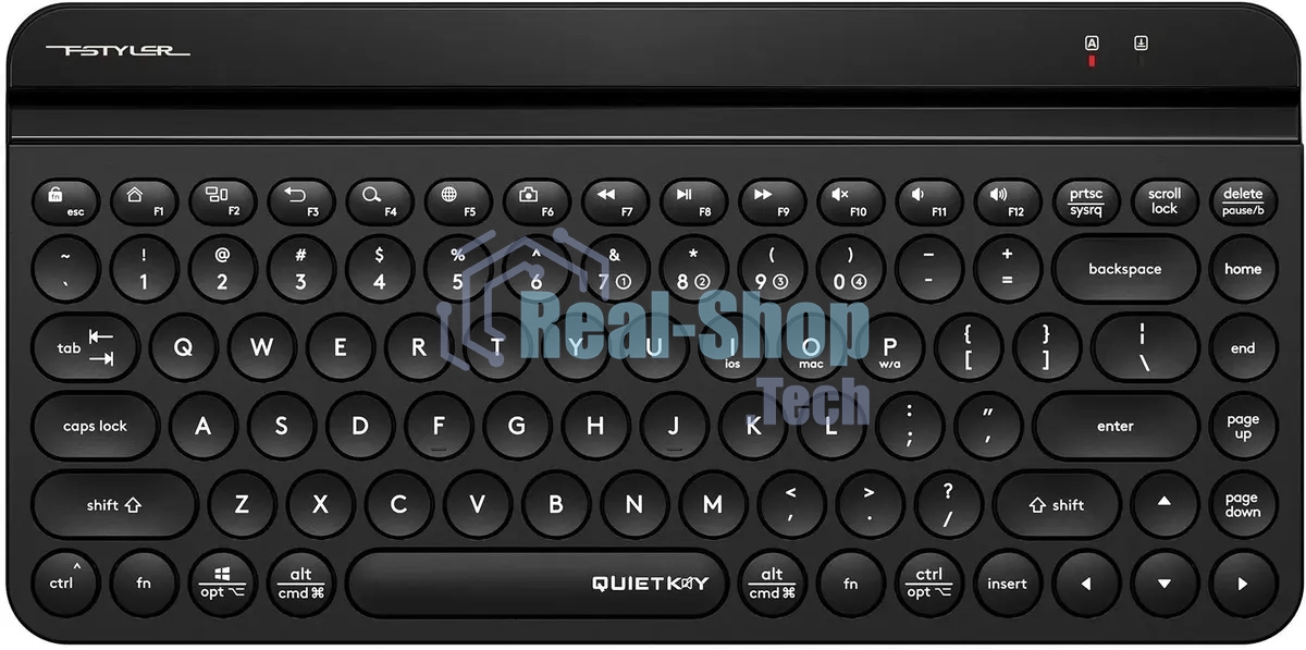 Клавиатура беспроводная A4Tech Fstyler FBK30 черный/серый USB BT/Radio slim Multimedia