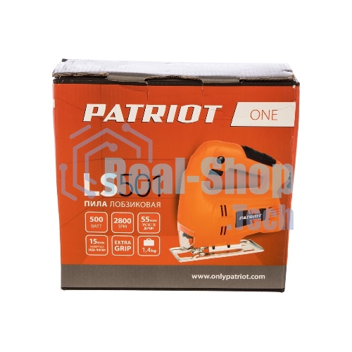 Лобзик электрический Patriot LS 501 THE ONE мощность 500 Вт, макс. толщина дерева 55мм